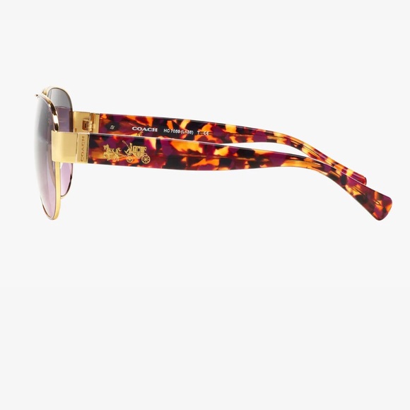 NWT Coach Aviator and Gold/Tortoise Sunglasses - Picture 3 of 6